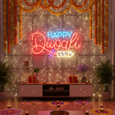 Happy Diwali Rocket Neon Sign