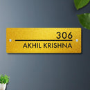 Futura (Golden) - Contemporary House Number/Name Sign - ICraft asia