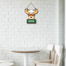 Cute Reindeer Open-Close Signboard