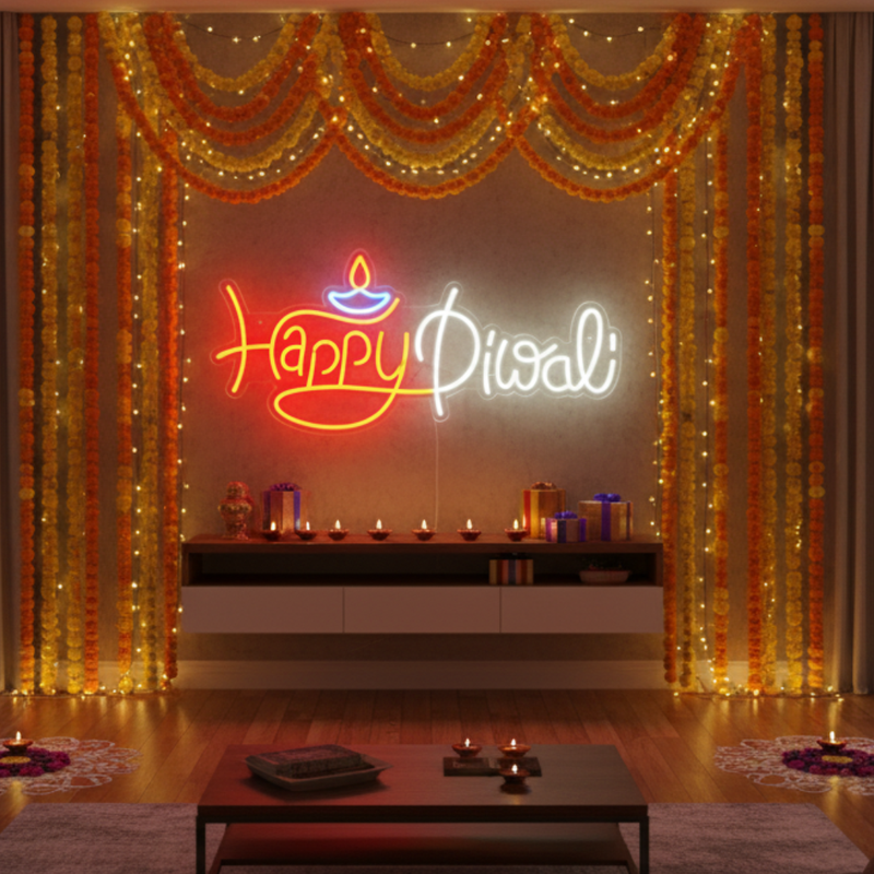 Happy Diwali 🪔 Neon Sign