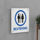 Restrooms Sign