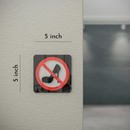No High Heels - Layered 3D Prohibition Sign