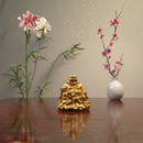 Laughing Golden Buddha Idol