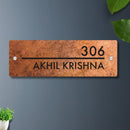 Futura (Rust Black) - Contemporary House Number/Name Sign - ICraft asia