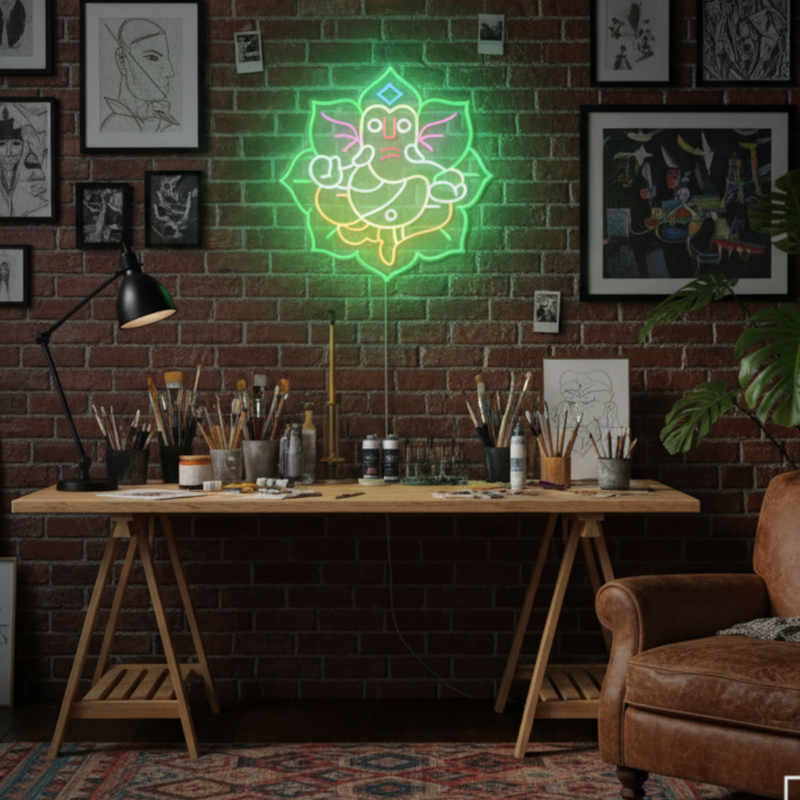 Ganesh Neon Sign