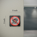 No Junk Mail - Layered 3D Prohibition Sign