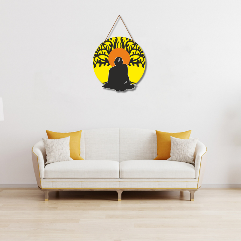 Eternal Light of Swami Samarth – Abstract Spiritual Wall Hanging