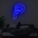 Smoking Skull Neon Sign