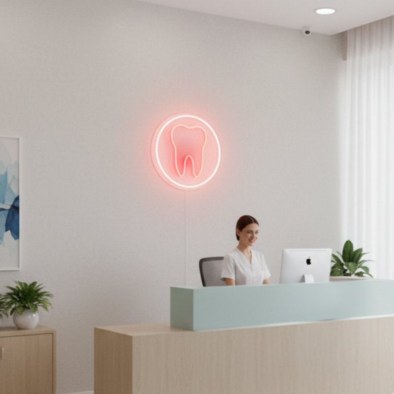 Tooth Neon Sign