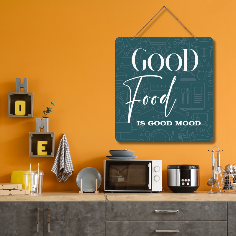 "Good Food is Good Mood" Wall Hanging