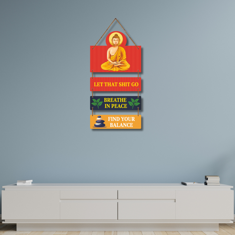 Buddha Wooden Wall Hanging