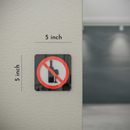 No Alcoholic Beverages - Layered 3D Prohibition Sign