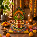 Mata Rani – Handcrafted Mata Rani Mandir Arch. Create a beautiful sacred space for Mata Rani this Navratri.