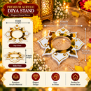White & Gold Decorative Diya