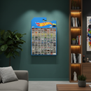 Hot Wheels Mega Display Rack – 78 Car Wall Organizer