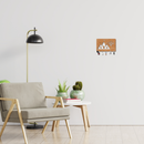 Jai Shri Ram Wooden Temple Key Holder