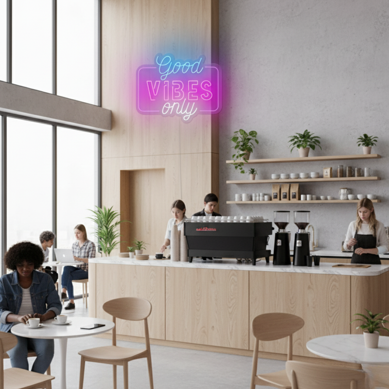 Good Vibes Only Neon Sign