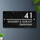 Futura (Black Rock) - Contemporary House Number/Name Sign - ICraft asia