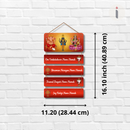 Om Venkateshwar Namo Namah Wooden Wall Hanging