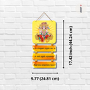 Om Panchmukhi Hanumate Namha Wooden Wall Hanging