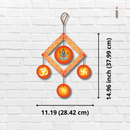Om, Swastika, Har Har Mahadev Wooden Latakan Hanging