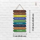 Positive Mindset Motivational Wall Hanging