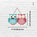 Owl Love Birds Wall Hanging