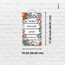 Thankful, Believe, Faith, Grateful, Love, and Blessed Wooden Wall Hanging