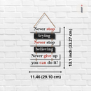Never Give Up Wall Hanging