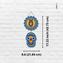 Owl Evilo Eye Wooden Wall hanging