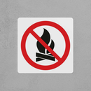 No Open Flames Sign