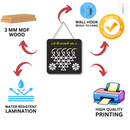 Saraswati Devi Symbolic Wall Hanging – "ॐ श्री सरस्वत्यै नमः" - ICraft asia