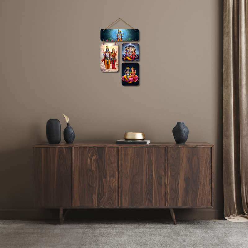 "Vishnu Laxmi"  Wall Hanging