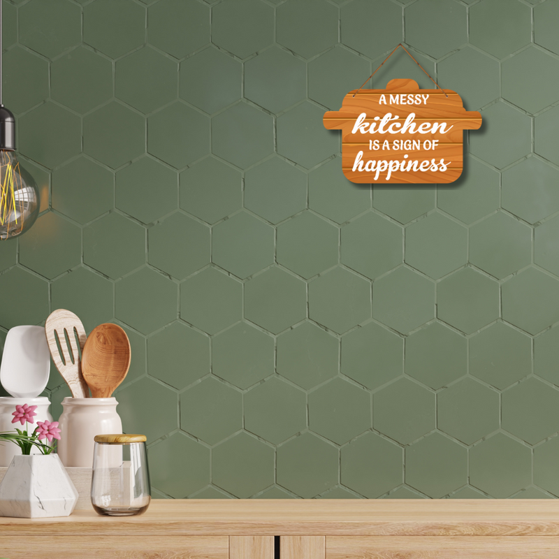 Rustic Kitchen & Life Quotes Wall Hanging