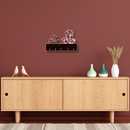 Lord Krishna Flute Wooden Wall Key Holder - ICraft asia