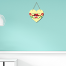 Heart Shape Love Wooden Wall Hanging