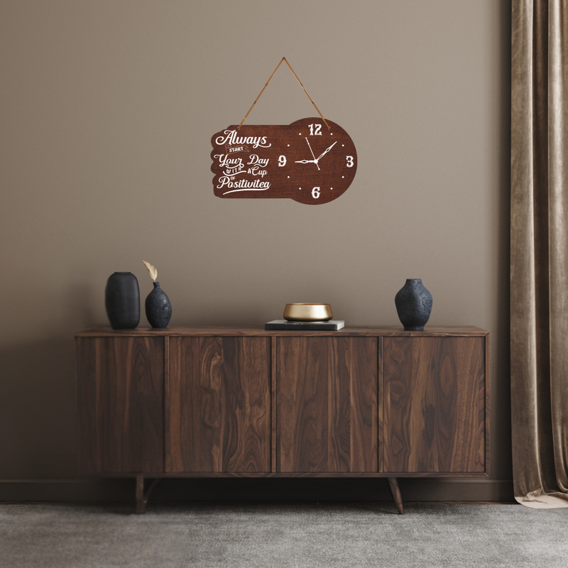 “Always Start Your Day with Positivitea” Wall Hanging