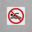 No Swimming Sign