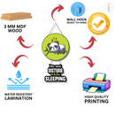 “Do Not Disturb While Sleeping” Panda Wall Hanging - ICraft asia