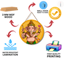 Ganesha Wall Hanging – Vighnaharta Round Blessing Art - ICraft asia