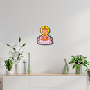 Cute Buddha on Lotus Wooden Wall Key Holder - ICraft asia