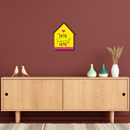 Bright Yellow Home Sweet Home Key Hanger - ICraft asia
