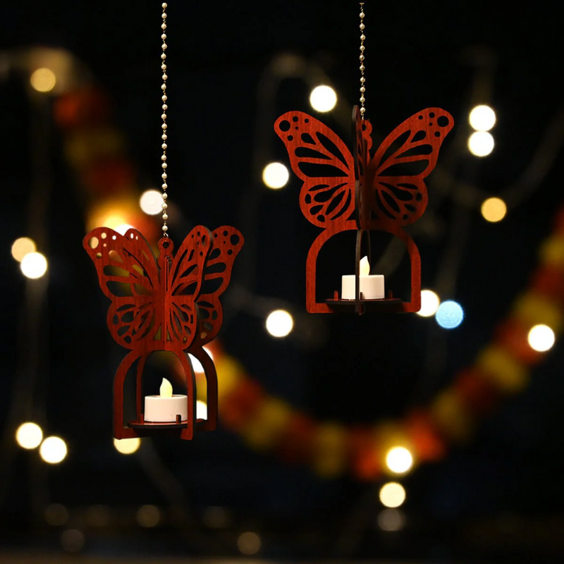 Hanging Butterfly Diya Holder