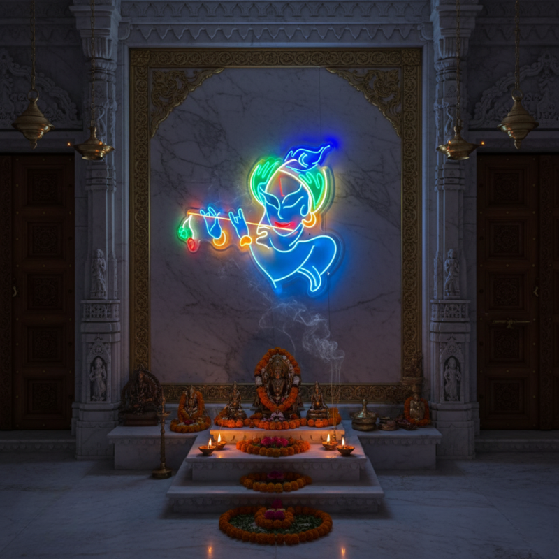 Krishna Neon Sign