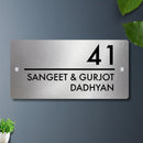Futura (Silver) - Contemporary House Number/Name Sign - ICraft asia