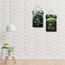 Buddha Wisdom Wooden Wall Hanging Set