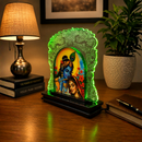 Premium Radha Krishna Acrylic LED Table Lamp