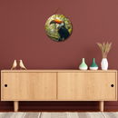 Exotic Birds Wooden Wall Hanging