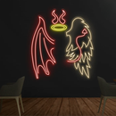 Angel & Devil Wings Neon Sign