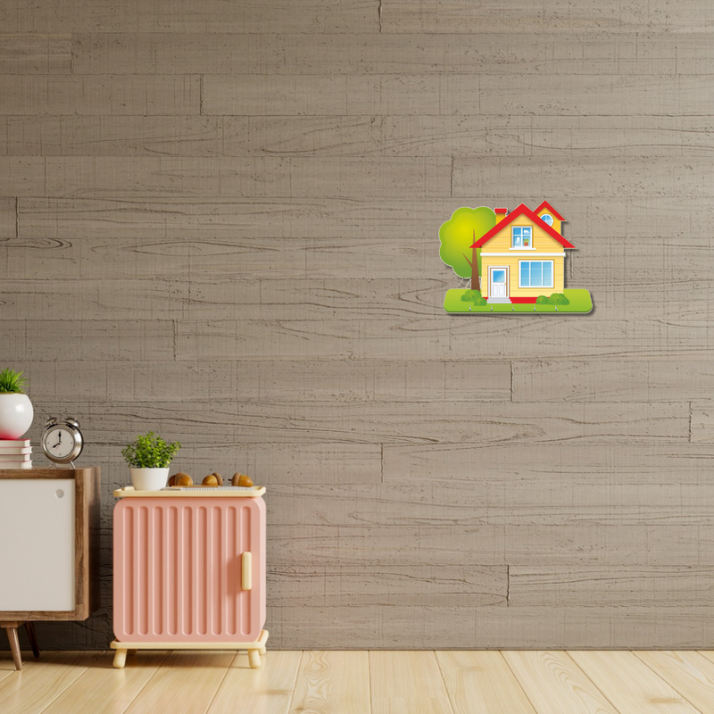 Wooden House Shaped Key Holder